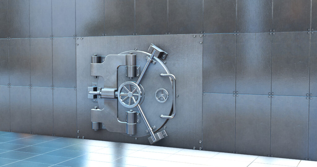 image of very large bank vault